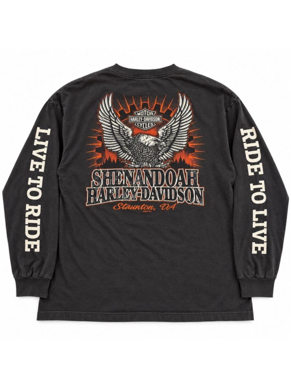 Harley-Davidson Unleash Shenandoah Staunton WA Long Sleeve T-Shirt XL